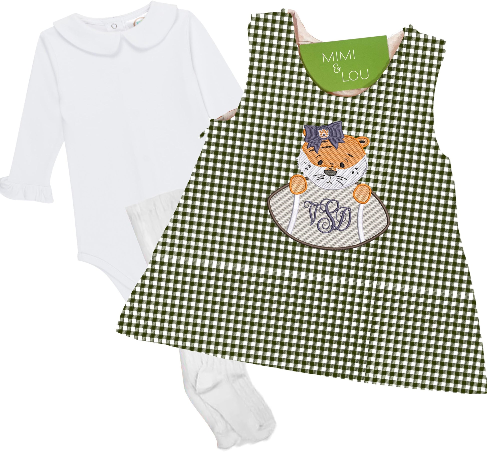 Tiger Cub girls gingham dress