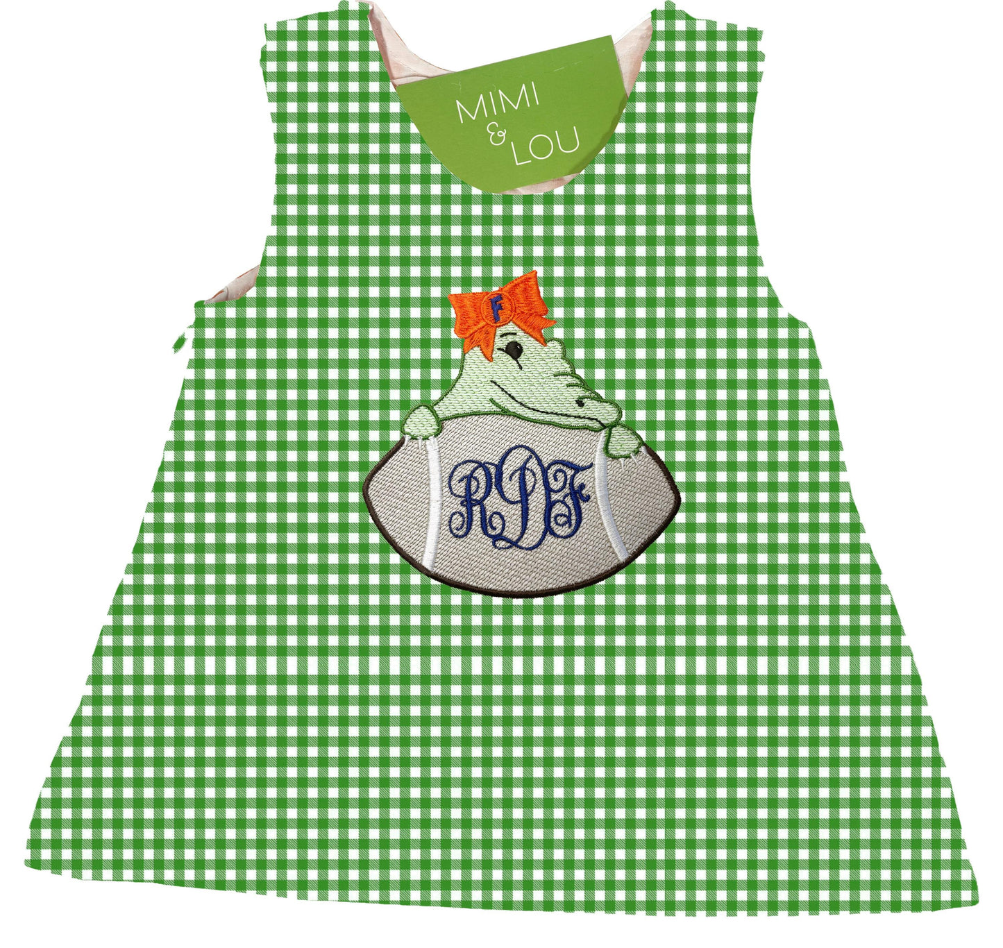 Baby Alligator gingham dress
