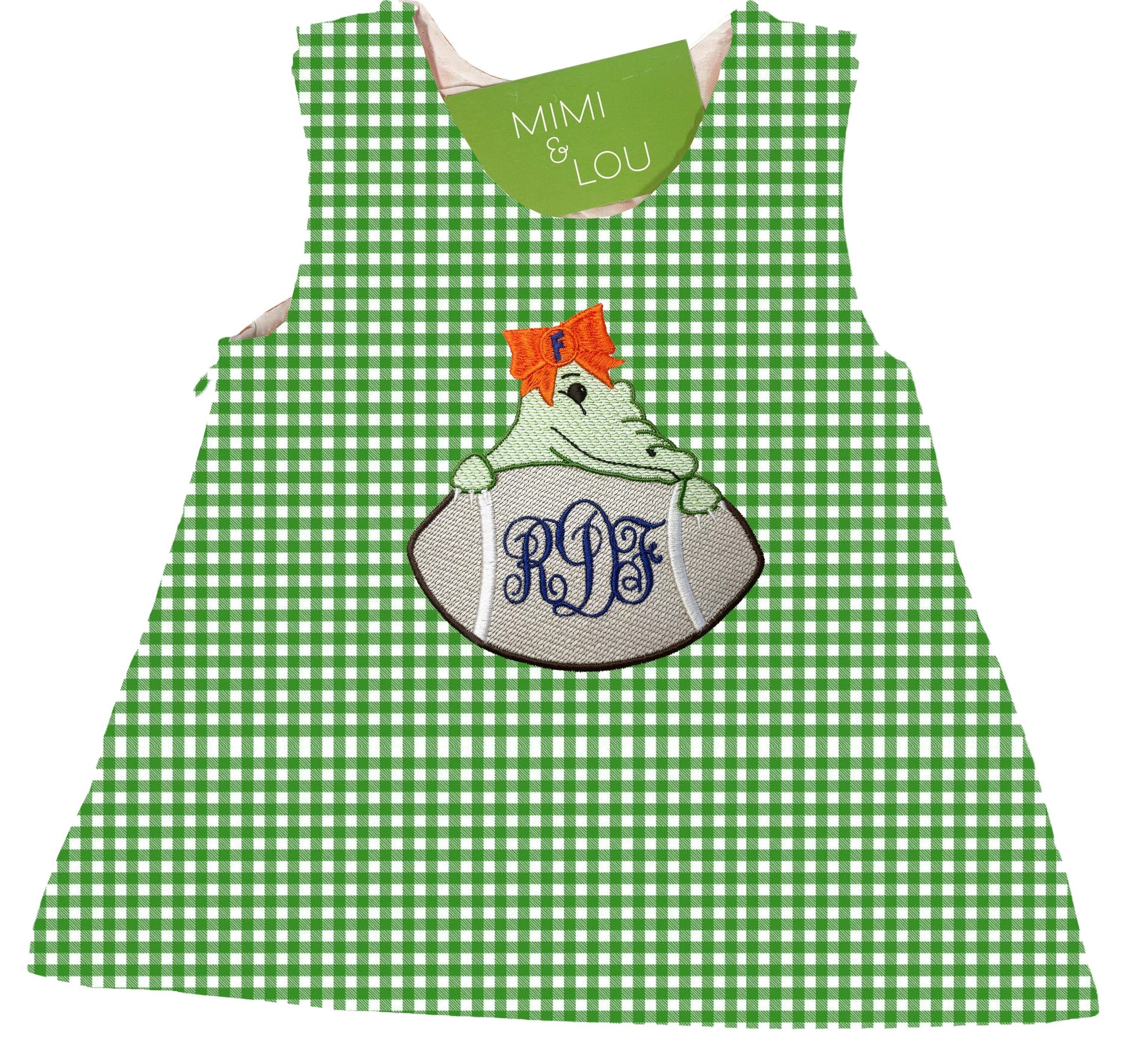 Baby Alligator gingham dress