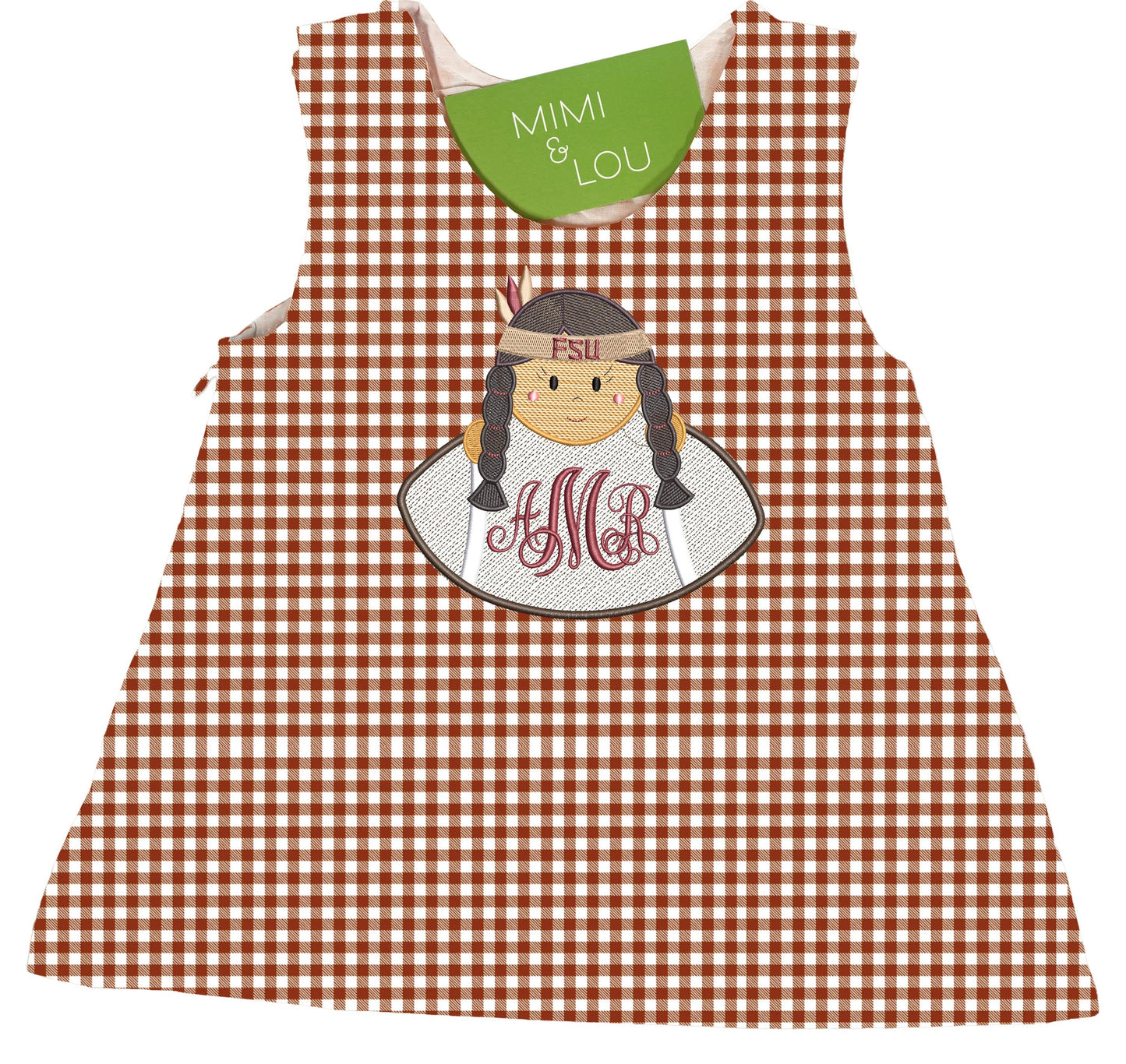 Baby Florida football gingham dress