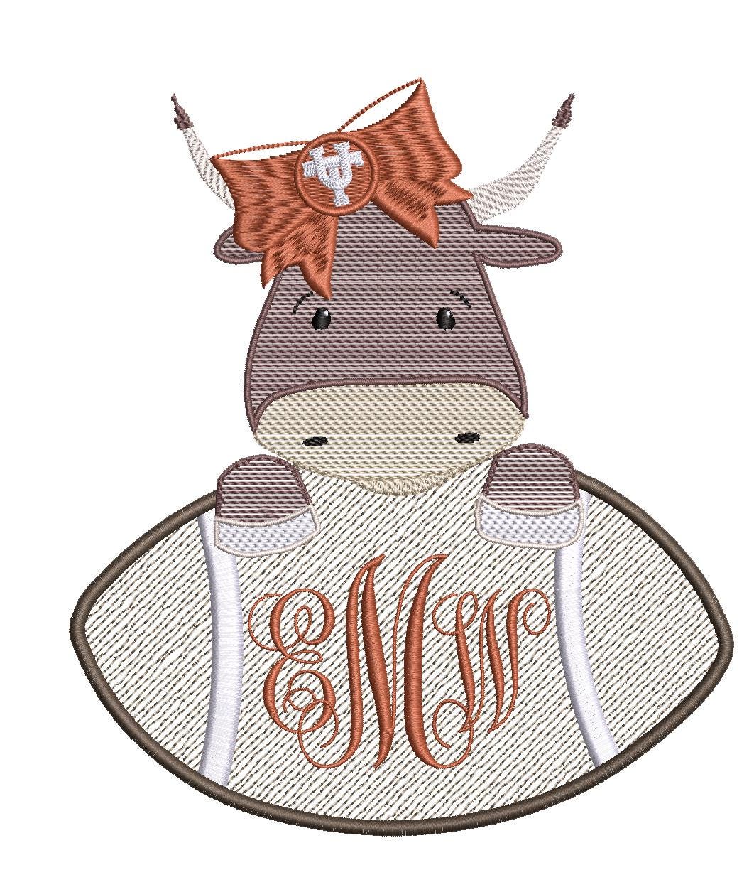 Baby Bull Football gingham dress