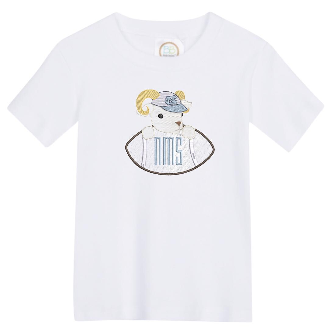 Baby Ram Football boys' outfit light blue shorts