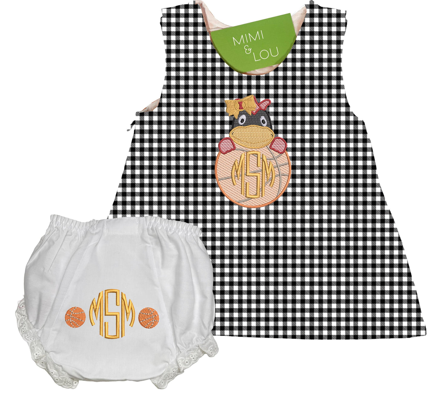 Iowa State University gingham dress