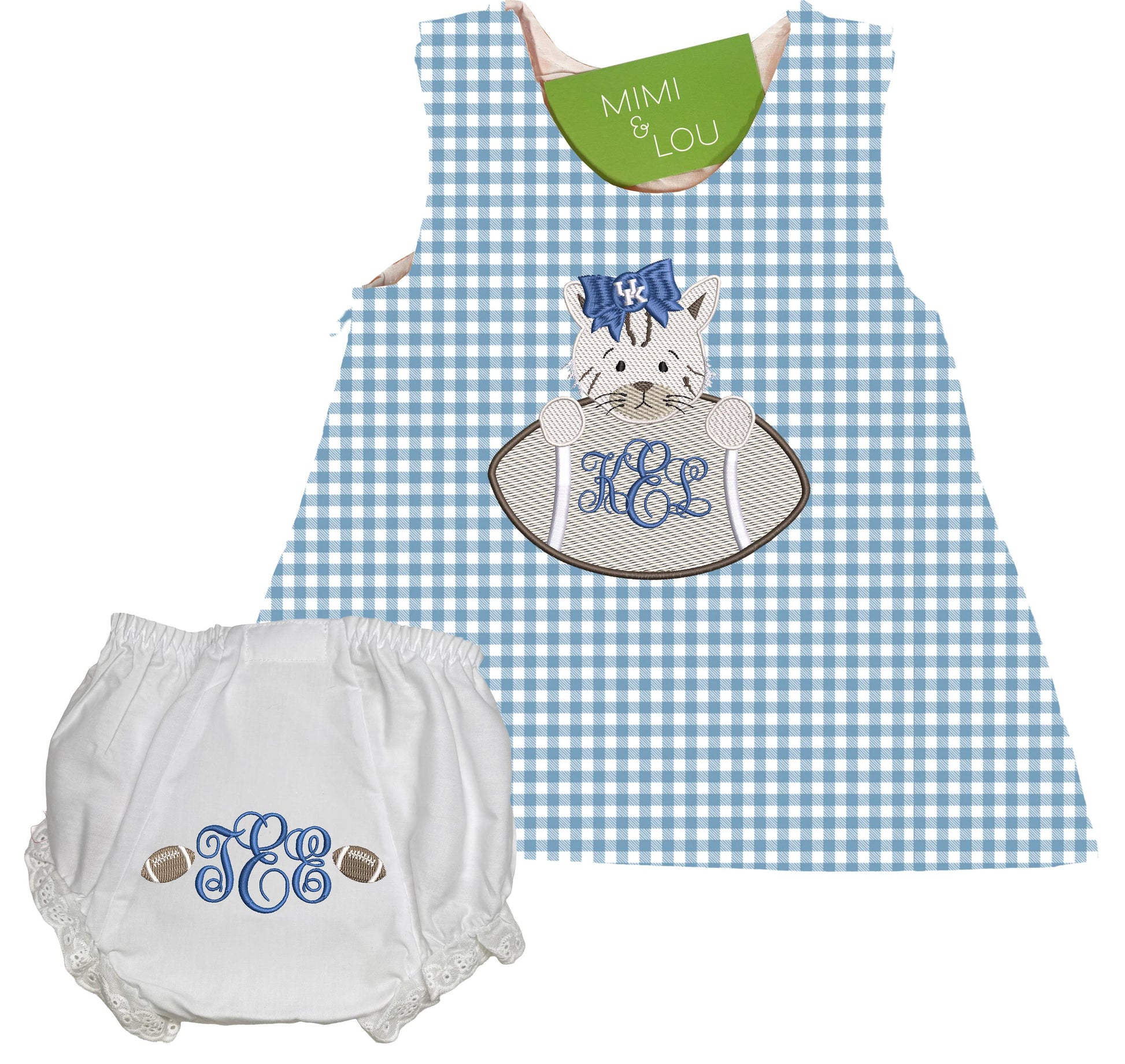 University of Kentucky gingham dress