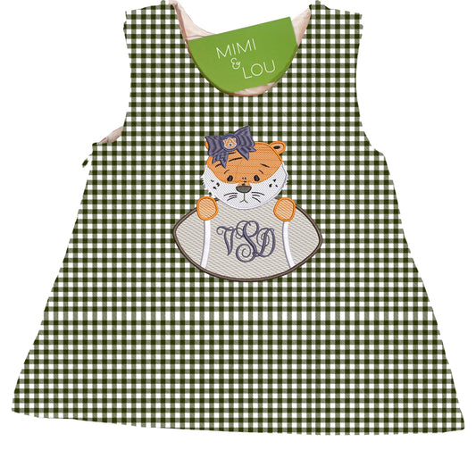 Tiger Cub girls gingham dress