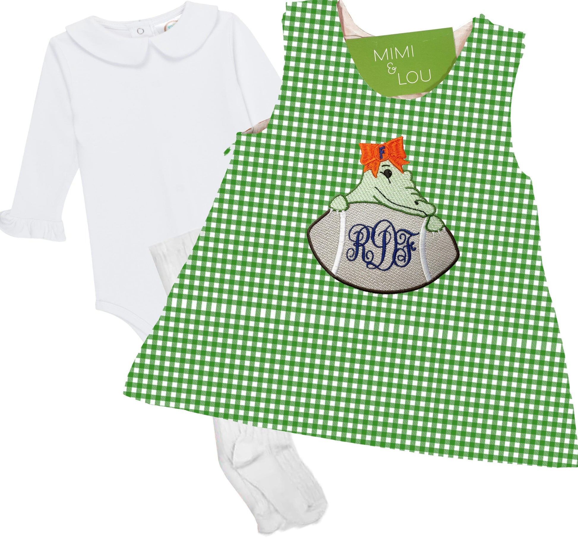 Baby Alligator gingham dress