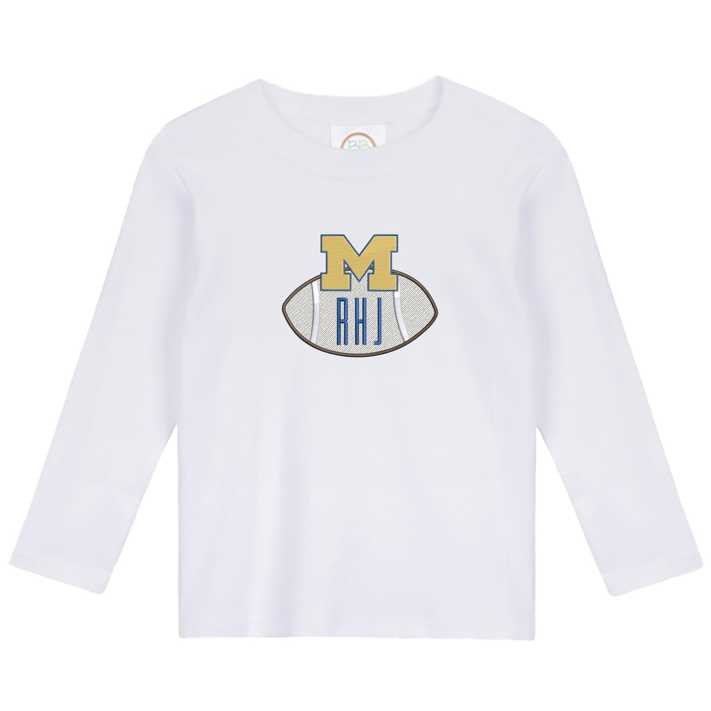 Football Baby boys shirt (long sleeve) and gingham pants
