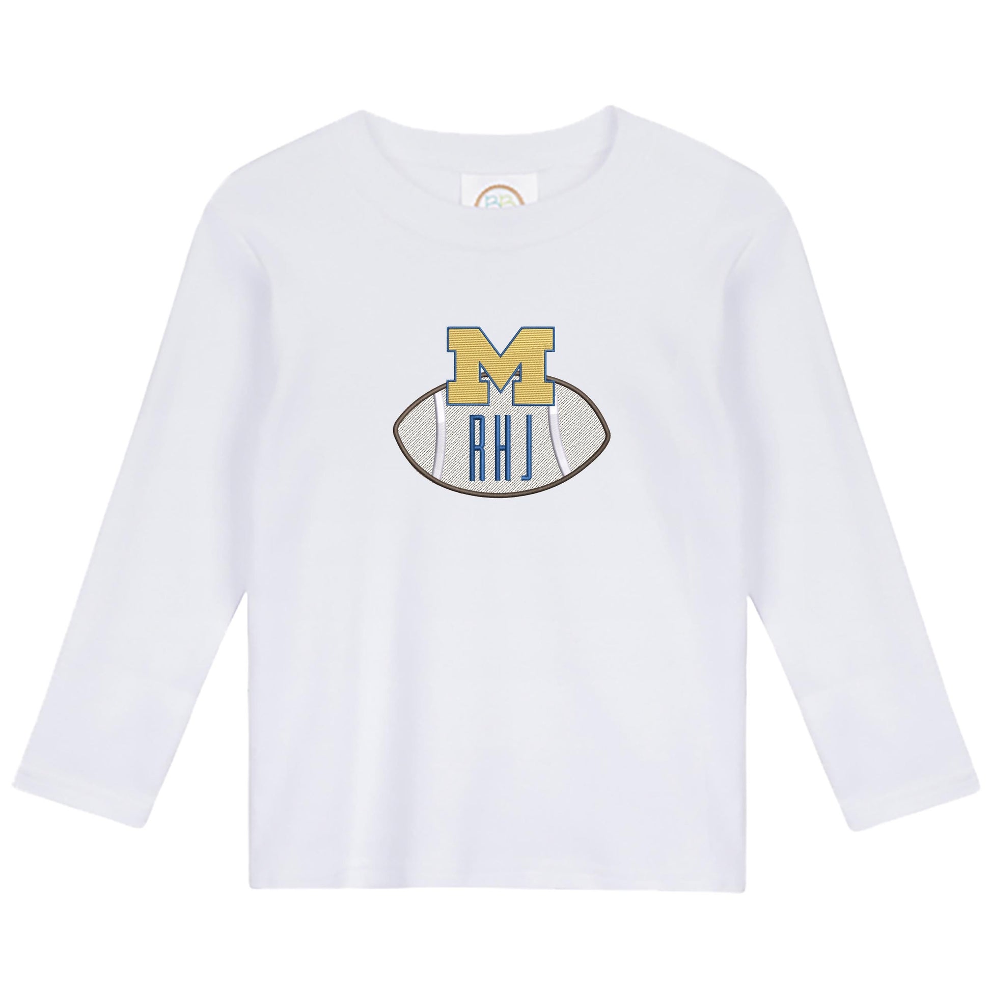 Football Baby boys shirt (long sleeve) and gingham pants
