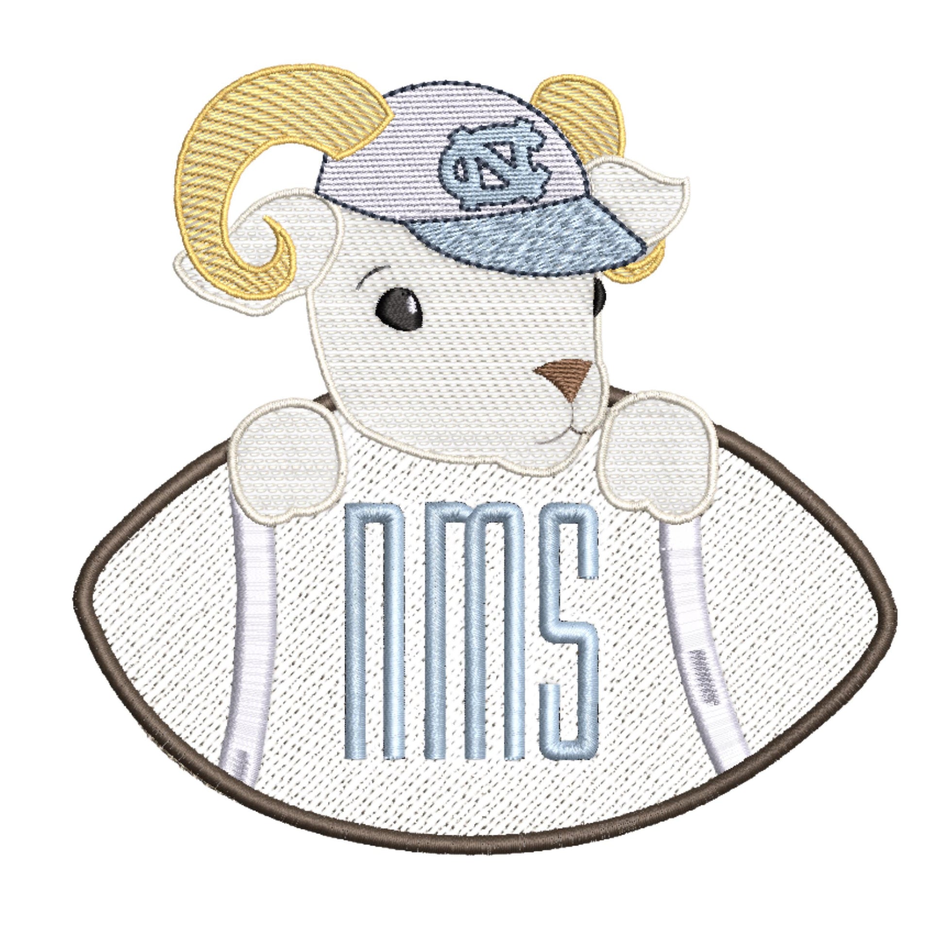 Baby Ram Football boys' outfit light blue shorts