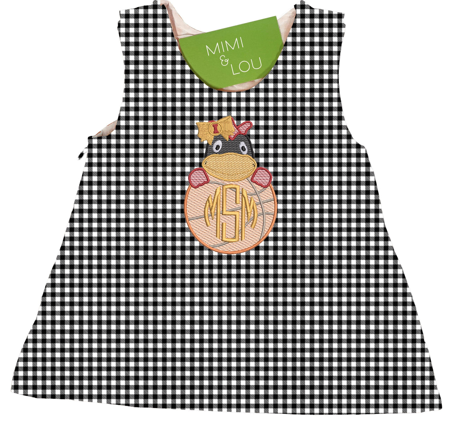 Iowa State University gingham dress