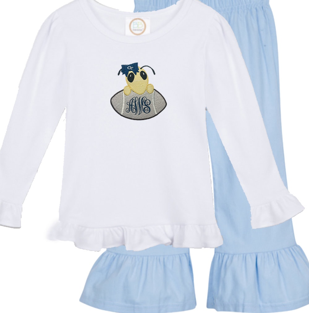 ACC Babies - Georgia Tech embroidered shirt for girls